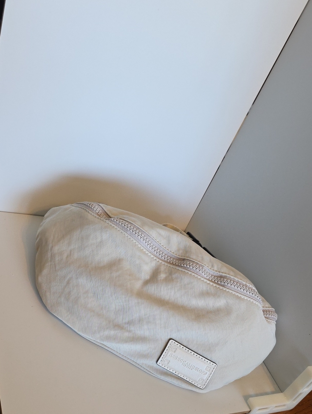 Rebecca Minkoff Cream Nylon Belt Bag Fanny Pack Cross Body NWT